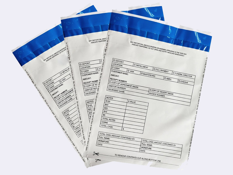 Tamper Evident Security Bags Clear Poly 35 x 7 in Packs of 100  SBD27100  NovaVision