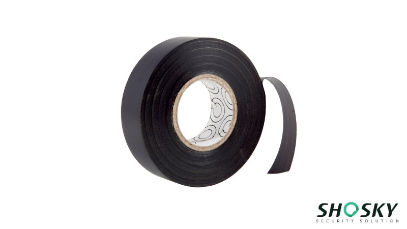 A Black Synthetic Rubber Tape