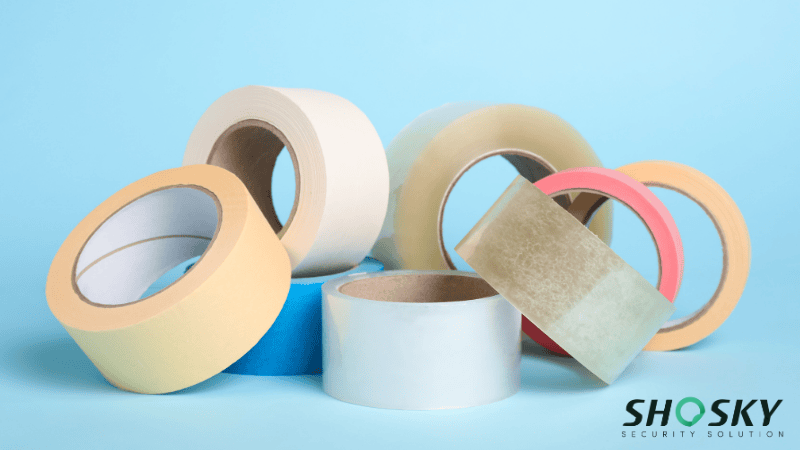 adhesive tapes in different materials