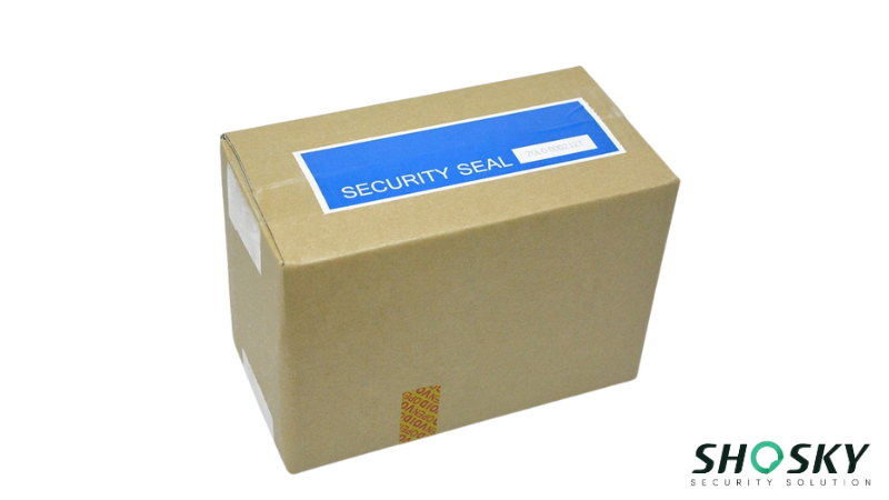 security seal using on a box packaging