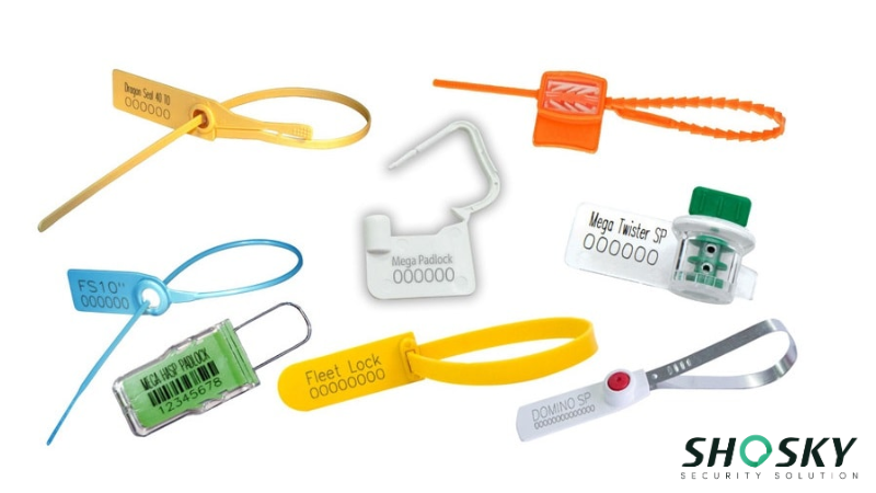 Different types of container seals