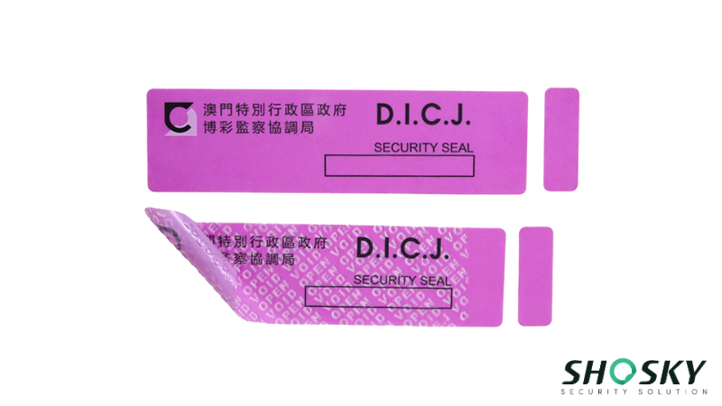 tamper evident seal sample