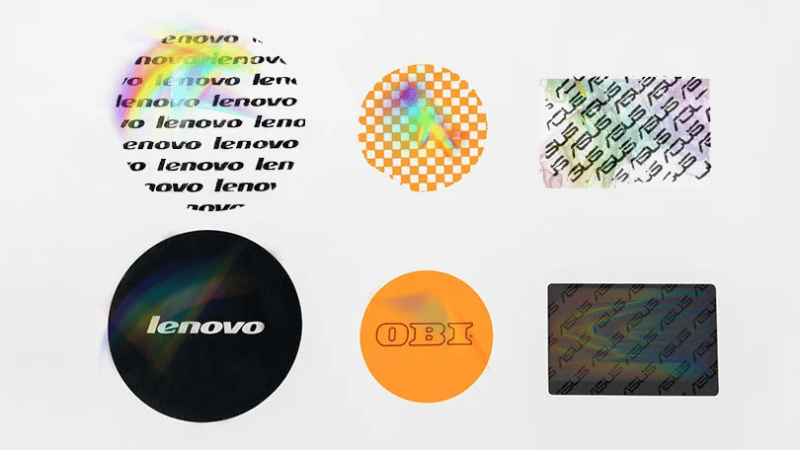 Hologram Sticker Labels for various brands