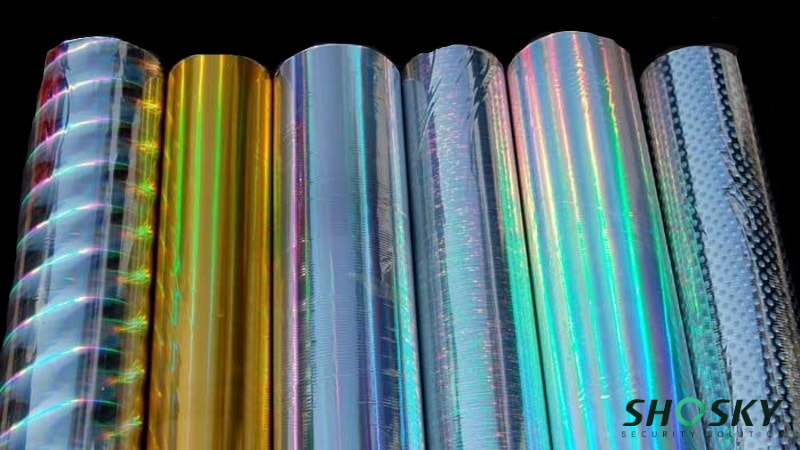 Various Hologram Material Finishes