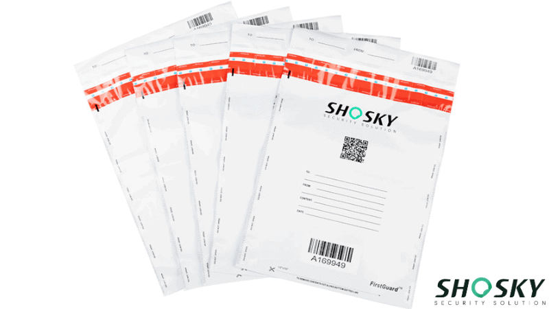 several security tamper evident bags of shosky