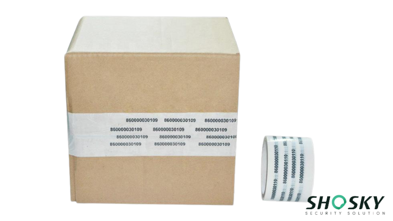 security tape and it's using on a box