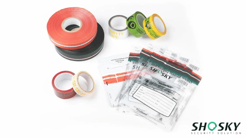 Various Tamper-Evident Packaging Materials from Shosky Security