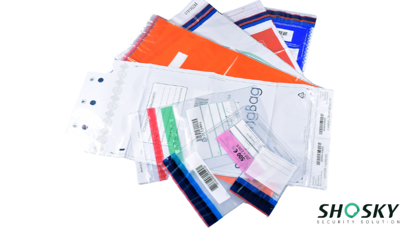 Multi-color custom secure bags for retail