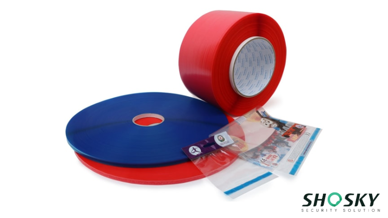 tamper evident bag tape using on the product bags