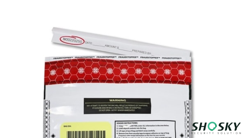 Deposit Bag with specific bag ID number