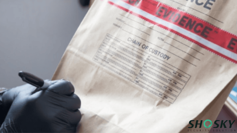 Labeling the tamper evident bag