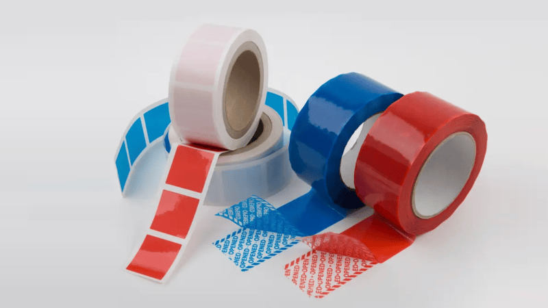 Full Transfer Security Tapes in Various Colors