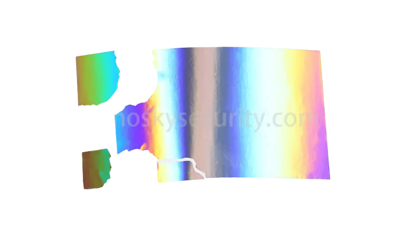 Holographic Ultra Destructible Labels