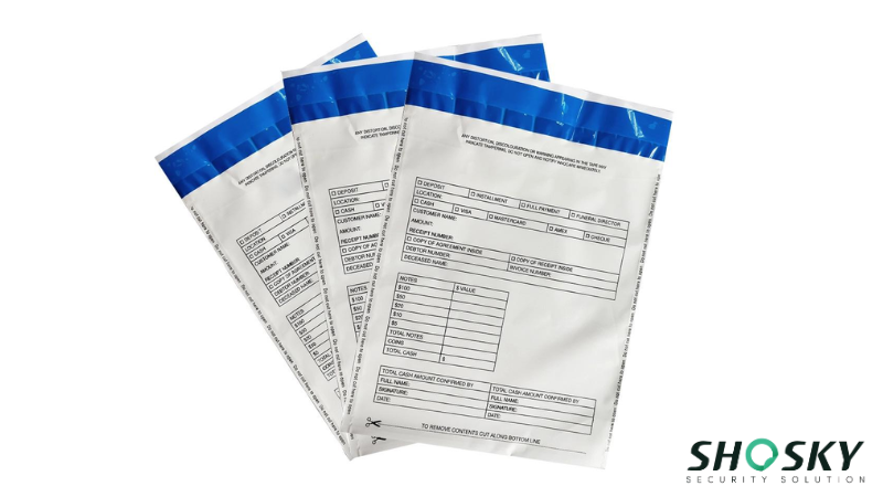 several tamper-evident bags