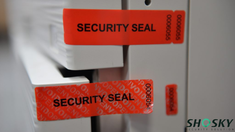 security seals using on a plane