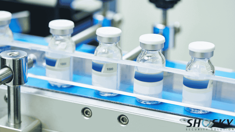 utra-districtible label used on medicine product process