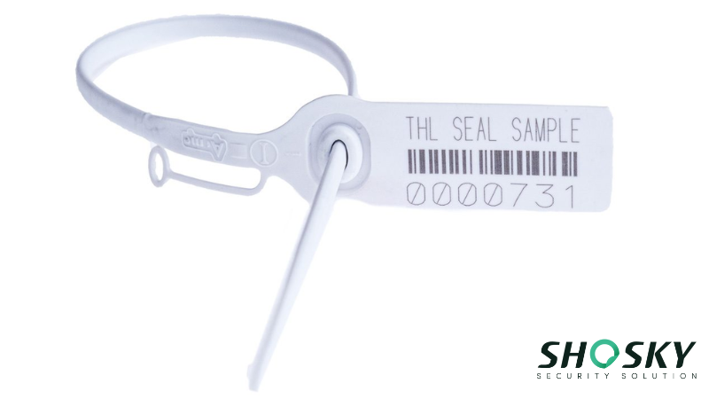 Security seal with numbered barcode ensures enhanced product traceability