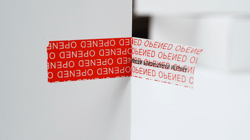 tamper evident label