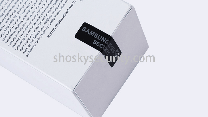 tamper evident label