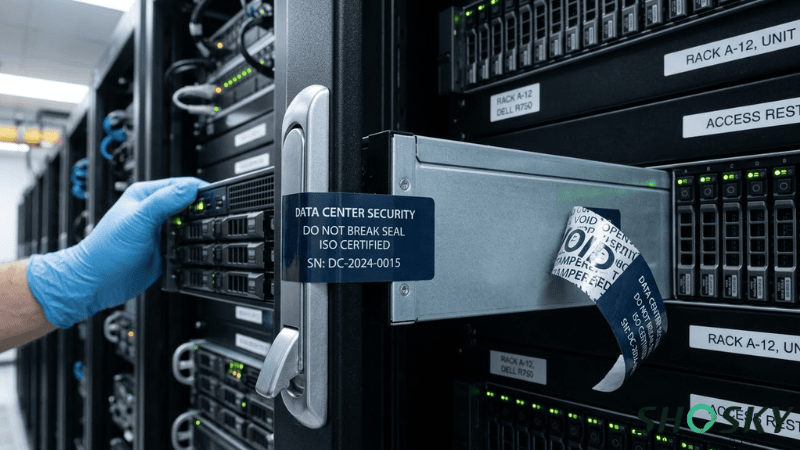 a Non-Transfer Security Tape used in Data Center Security