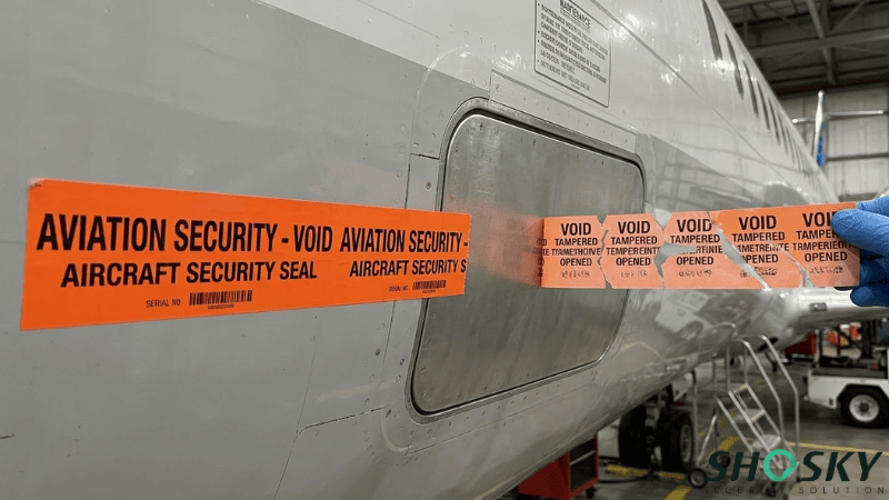 a Non-Transfer Security Tape used in Aviation and Aircraft Security