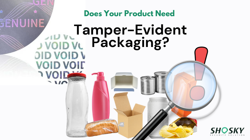 Tamper-evident seals and diverse product packaging options in one visual