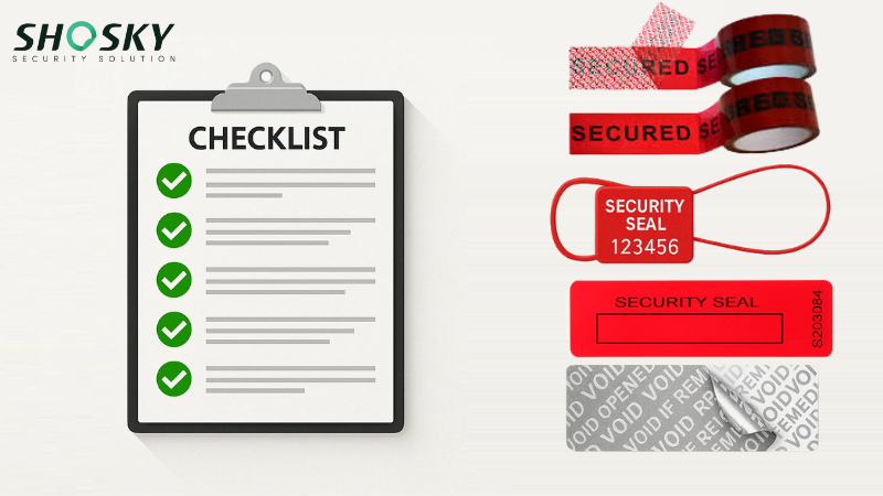 Tamper-evident solutions alongside a procurement checklist for supply-chain security