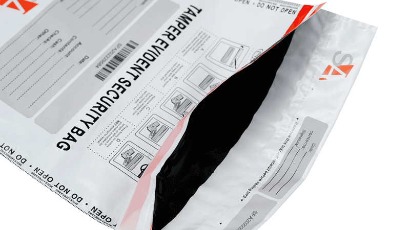 a tamper evident security bag