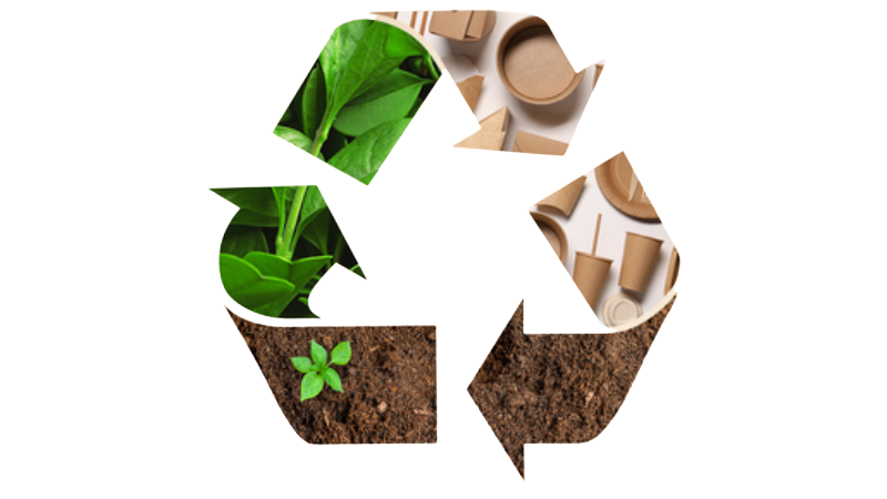 Iconic recycling triangle reinforcing tamper-evident packaging's role in environmental care