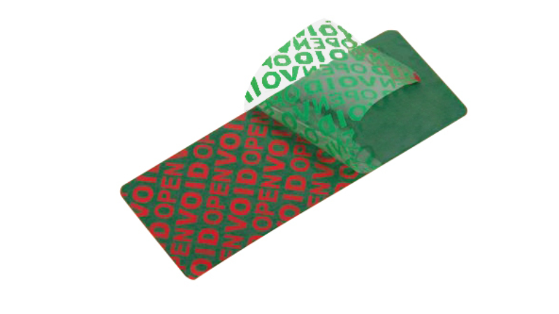 dual color security label