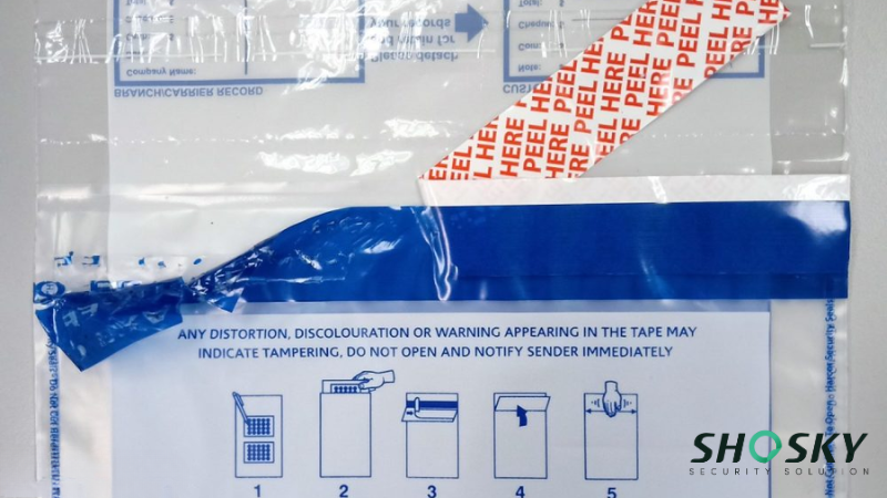 Cost affective security bag tape safeguarding critical security bags reliably