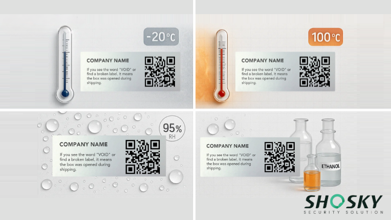 A visual representation of various environmental conditions including temperature, humidity, and solvents