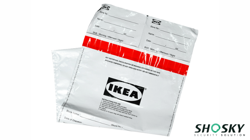 Ikea tamper evident bag made by shosky