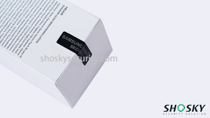 tamper evident seal using on brand packaging