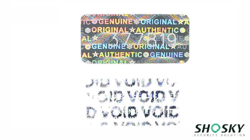 Holographic security labels showcase brand trust and anti-counterfeiting measures