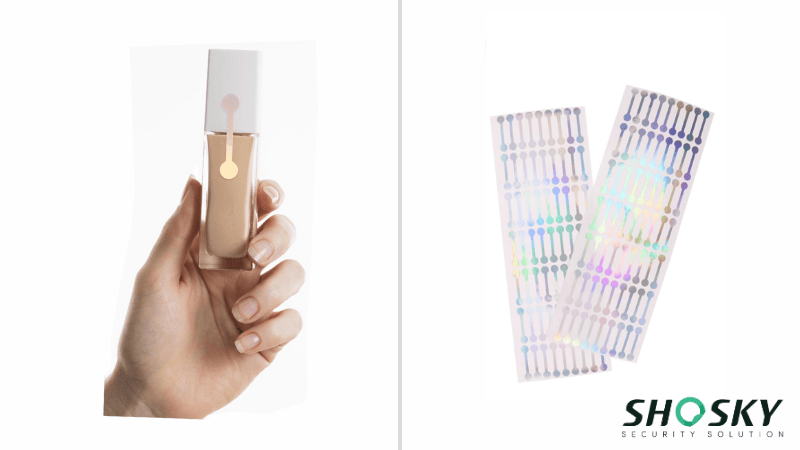 tamper evident seal using on cosmetic packaging