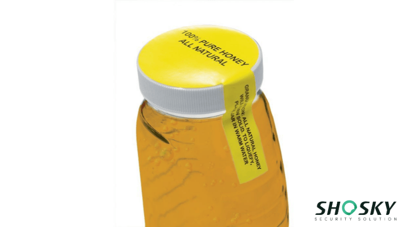 product with tamper evident breakable seal