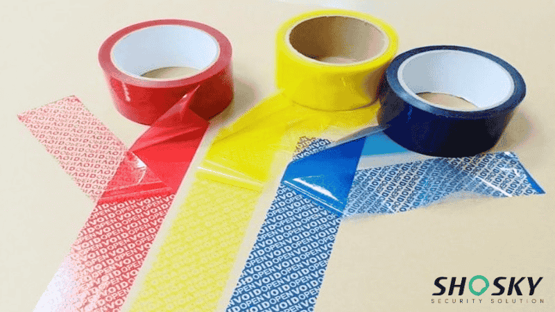 different color security tape