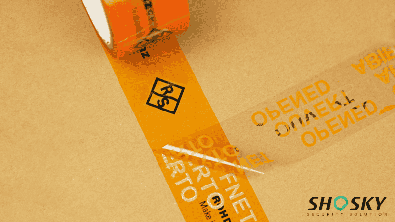 custom tamper evident tape