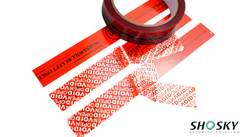 red tamper evident bag