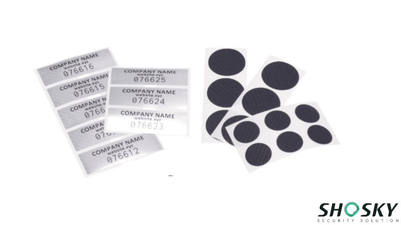 UV ink designs tested on various label materials for tamper-evident effectiveness