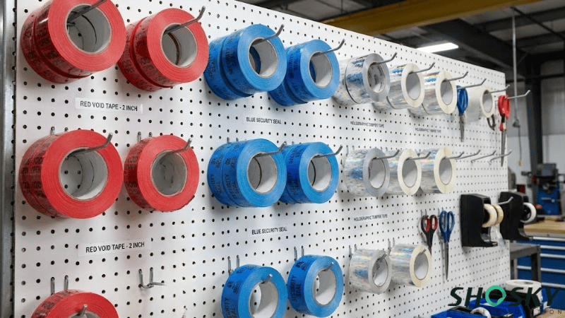 Ленты с защитой от вскрытия на перфорированной доске