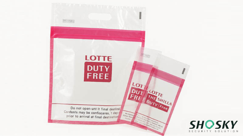 Transparent STEBs made from eco-friendly bioplastics for sustainable airport security packaging