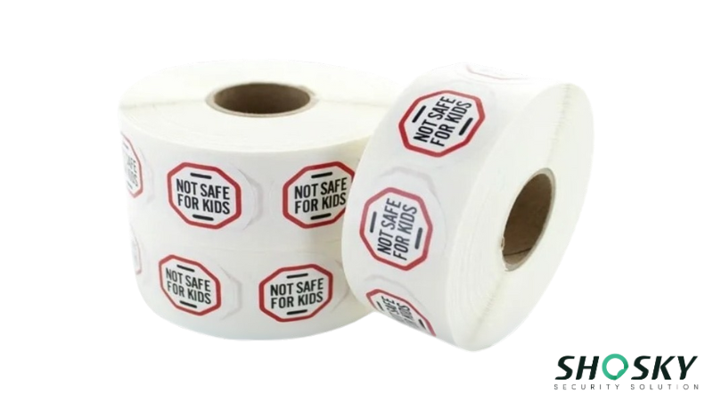 regulatory label with words " nNOT SAFE FOR KIDS"