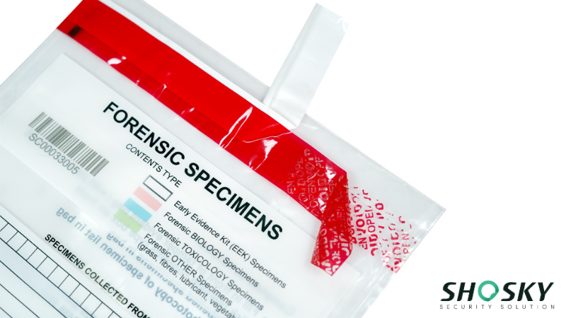 tamper evident bag for forensic specimens