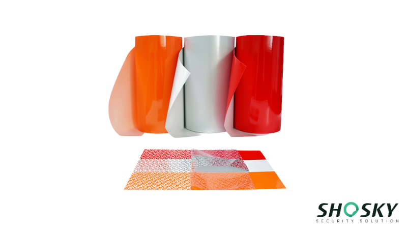 different colors of tamper packaging material
