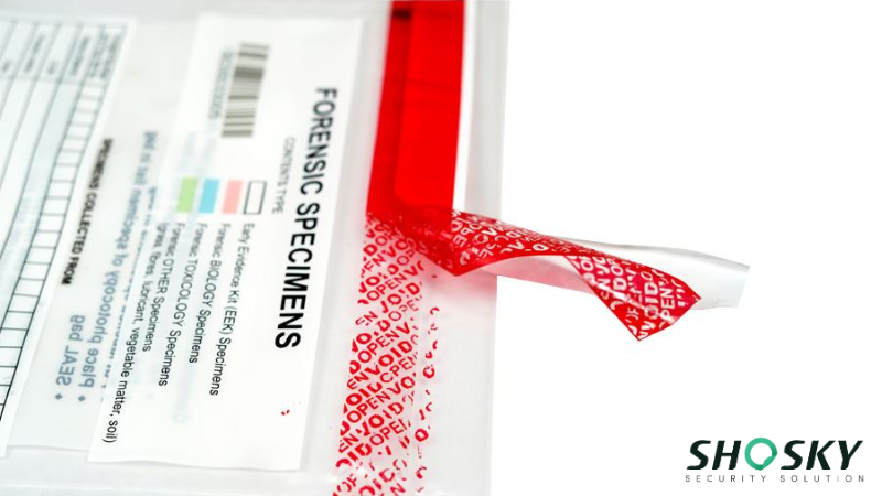 tamper-evident bag that show void seal details