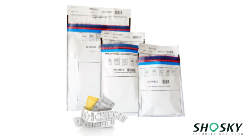 Tamper-evident bags include inventory receipts and unique tracking information
