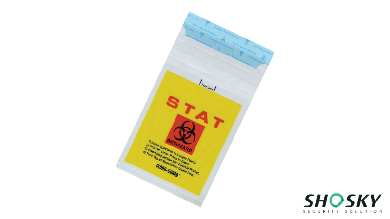 Healthcare packaging showing visible seal features for clinical documentation protection