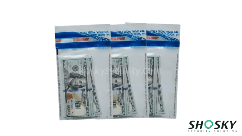Tamper-evident bags for banks